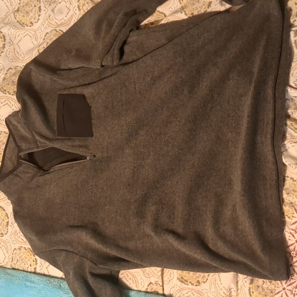 Adidas Golf Primewoven Grey 1/4 Zip sweater large